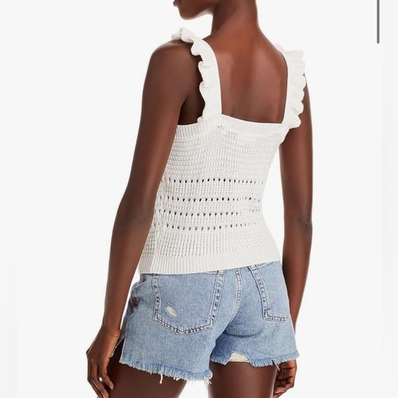 7 for all mankind crochet crop tank - Picture 2 of 6